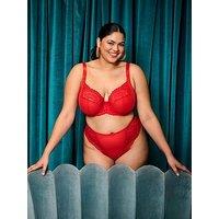 Elomi Tiernie Underwire Plunge Bra - Stretch- Red