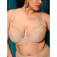 Elomi Nerina Underwire Plunge Bra - Stretch - Sahara - Beige