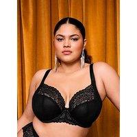Elomi Tiernie Underwire Plunge Bra - Black
