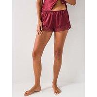 Dorina Lyra Satin Shorts - Red