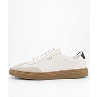 Boss Kieran Leather/Suede Sneakers - Off White