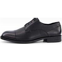 Boss Tayil Grain Toe Cap Lace Derby Shoe - Black