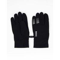 Boss Nylon Knitted Gloves - Black