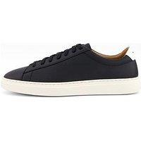 Boss Kieran Tennis Leather Trainers - Black/White