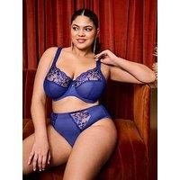 Elomi Zarla High Leg Brief - Sapphire