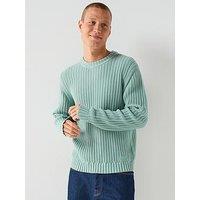 Hugo Slim Fit Knitted Jumper - Green