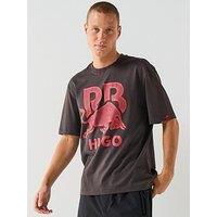 Hugo Dayla Racing Bulls Relaxed Graphic T-Shirt - Brown