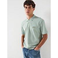 Hugo Delastolo Relaxed Fit Split Logo Polo Shirt - Green