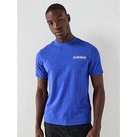 Napapijri Men'S Logo Turrache T-Shirt - Blue