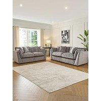 Very Home Lansa 3 + 2 Seater Fabric Sofa Set (Buy & Save!) - Made To Order In The Uk