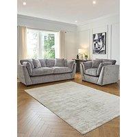 Very Home Lansa 3 Seater Fabric Sofa + Chair - Made To Order In The Uk