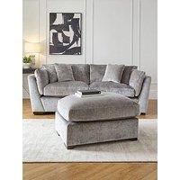Very Home Lansa 3 Seater Fabric Sofa + Footstool Set (Buy & Save!) - Made To Order In The Uk