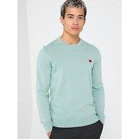 Hugo San Cassius-C1 Relaxed Fit Knitted Jumper - Green