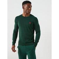 Hugo San Cassius-C1 Relaxed Fit Knitted Jumper - Green