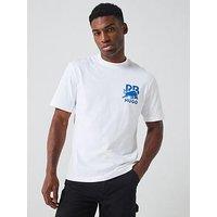 Hugo Dartox Racing Bulls Relaxed Fit T-Shirt - White