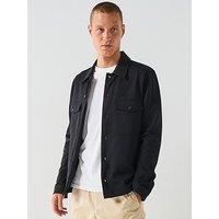 Hugo Enalu Oversized Fit Overshirt - Black