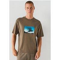 Hugo Dorizon Oversize Fit T-Shirt - Grey