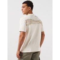 Napapijri Men'S Back Graphic T-Shirt - Beige