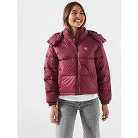 Calvin Klein Jeans Essential Midweight Puffer Coat - Red