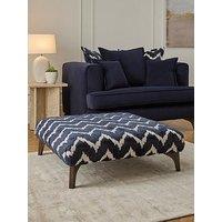 Very Home Mayfair Patterned Fabric Footstool - Made To Order In The Uk