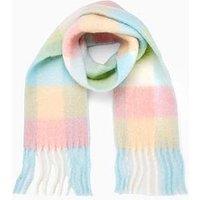 The Very Collection Girls Check Brushed Scarf - Multi