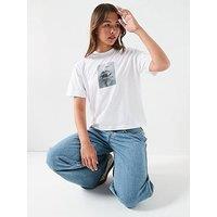 Calvin Klein Jeans Flower Image T-Shirt - White
