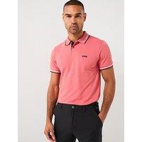 Boss Mens Golf Paul Polo Shirt - Pink