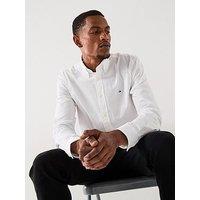 Tommy Hilfiger Flex Poplin Solid Regular Fit Long Sleeve Shirt - White