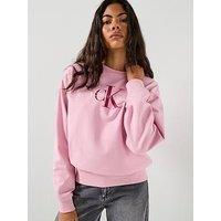 Calvin Klein Jeans Monologo Sweater - Pink
