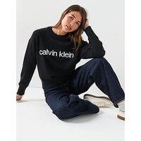 Calvin Klein Jeans Graphic Pullover Sweater - Black