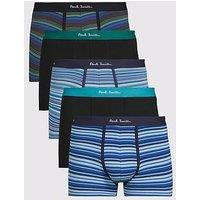 Ps Paul Smith 5 Pack Stripe Trunks - Blue