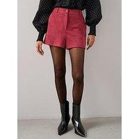 The Very Collection Suede Shorts - Red