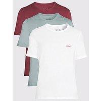 Hugo Bodywear Regular Fit 3 Pack T-Shirt - Assorted - Multi