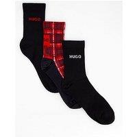 Hugo 3 Pack Check Sock Gift Set - Multi