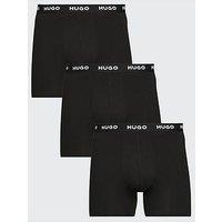 Hugo Bodywear 3 Pack Triplet Metalic Waistband Boxers - Black