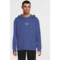 Hugo Laze Hoodie Relaxed Fit Loungewear Hoodie - Navy