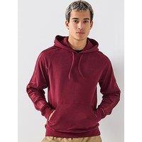 Hugo Bodywear Liam Taped Loungewear Hoodie - Dark Red