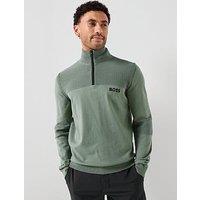 Boss Mens Golf K_Hydro 1/4 Zip - Green