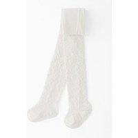 Mini V By Very Girls Heart Tights - White