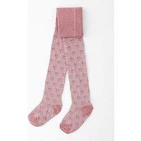 Mini V By Very Girls Heart Tights - Pink