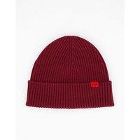 Hugo Xola Hat Small Logo - Dark Red - One Colour