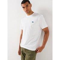 Lacoste Regular Fit Heavy Jersey Backprint T-Shirt - White