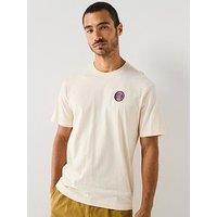 Lacoste Regular Fit Heavy Jersey Backprint T-Shirt - Cream