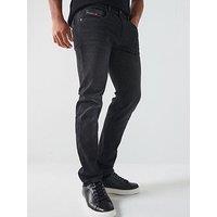 Diesel D-Strukt Slim Fit Jeans- Black
