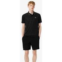 Lacoste Premium Tennis Performance Polo Shirt- Black