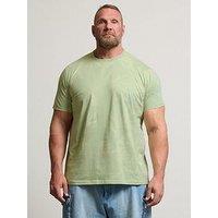 Badrhino Leaf Print T-Shirt - Green