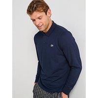 Lacoste Ottoman Long Sleeve Polo Shirt - Navy
