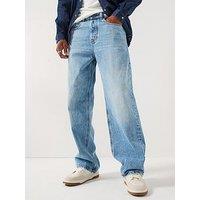 Diesel D-Macro Baggy Loose Fit Jeans - Light Blue