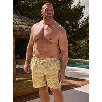 Badrhino Halle Abstract Swim Shorts - Brown