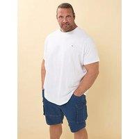 Badrhino Elasticated Cargo Denim Shorts - Blue